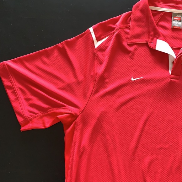 Vintage Nike Red Collored Shirt Y2K XXL College - Picture 3 of 4